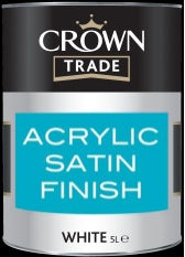 Crown Trade Acrylic Satin White
