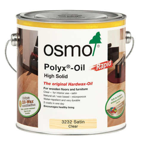 Osmo Polyx HardWax Oil Rapid Satin- Clear 3232