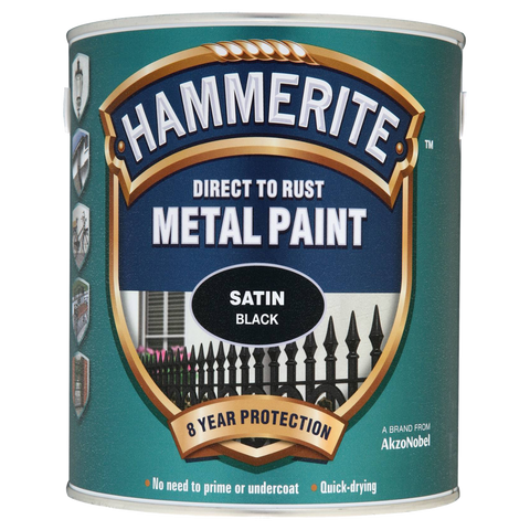 Hammerite Direct to Rust Metal Paint - Satin Finish