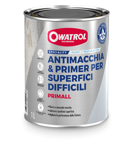 Owatrol Primall Interior primer for unknown stains and primes difficult surfaces.