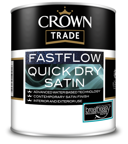 Crown Trade Fast Flow Quick Dry Satin