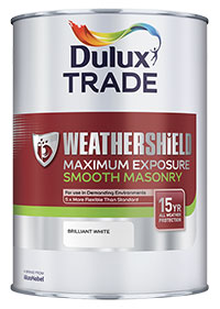 Dulux Trade Weathershield Maximum Exposure Smooth Masonry Paint
