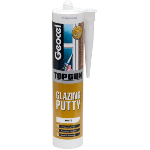 Geocel Top Gun Glazing Putty White 310ml