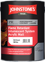 Johnstones Trade Flame Retardant Intumescent Upgrade Acrylic Matt