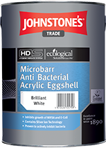 Johnstones Trade Microbarr Anti Bacterial Acrylic Eggshell
